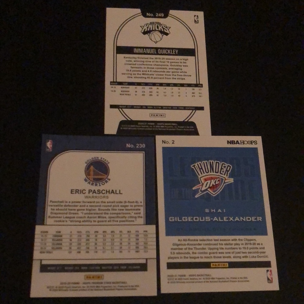 3 Card Lot Rookie Pack - Picture 2 of 2